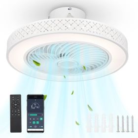 Ceiling fan light with remote control and APP control