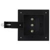 Outdoor Solar Lamps 6 pcs LED Square 4.7" Black