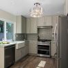 Crystal Chandelier 2-Light Modern Flush Mount Ceiling Light Fixture Semi-suction lamps