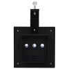 Outdoor Solar Lamps 6 pcs LED Square 4.7" Black