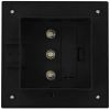 Outdoor Solar Lamps 12 pcs LED Square 4.7" Black