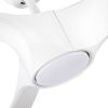 56 in. Indoor/Outdoor Matte White Indoor Ceiling Fan with Light Kit and Remote Control