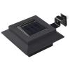 Outdoor Solar Lamps 12 pcs LED Square 4.7" Black