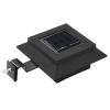 Outdoor Solar Lamps 12 pcs LED Square 4.7" Black