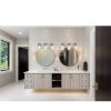 Vanity Bathroom Light Fixture Brushed Nickel 3 Lights Rustic Wall Sconce Lighting with Clear Glass Shade