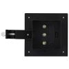 Outdoor Solar Lamps 12 pcs LED Square 4.7" Black
