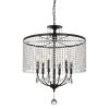 6 - Light Dimmable Crystal Chandelier