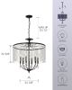 6 - Light Dimmable Crystal Chandelier